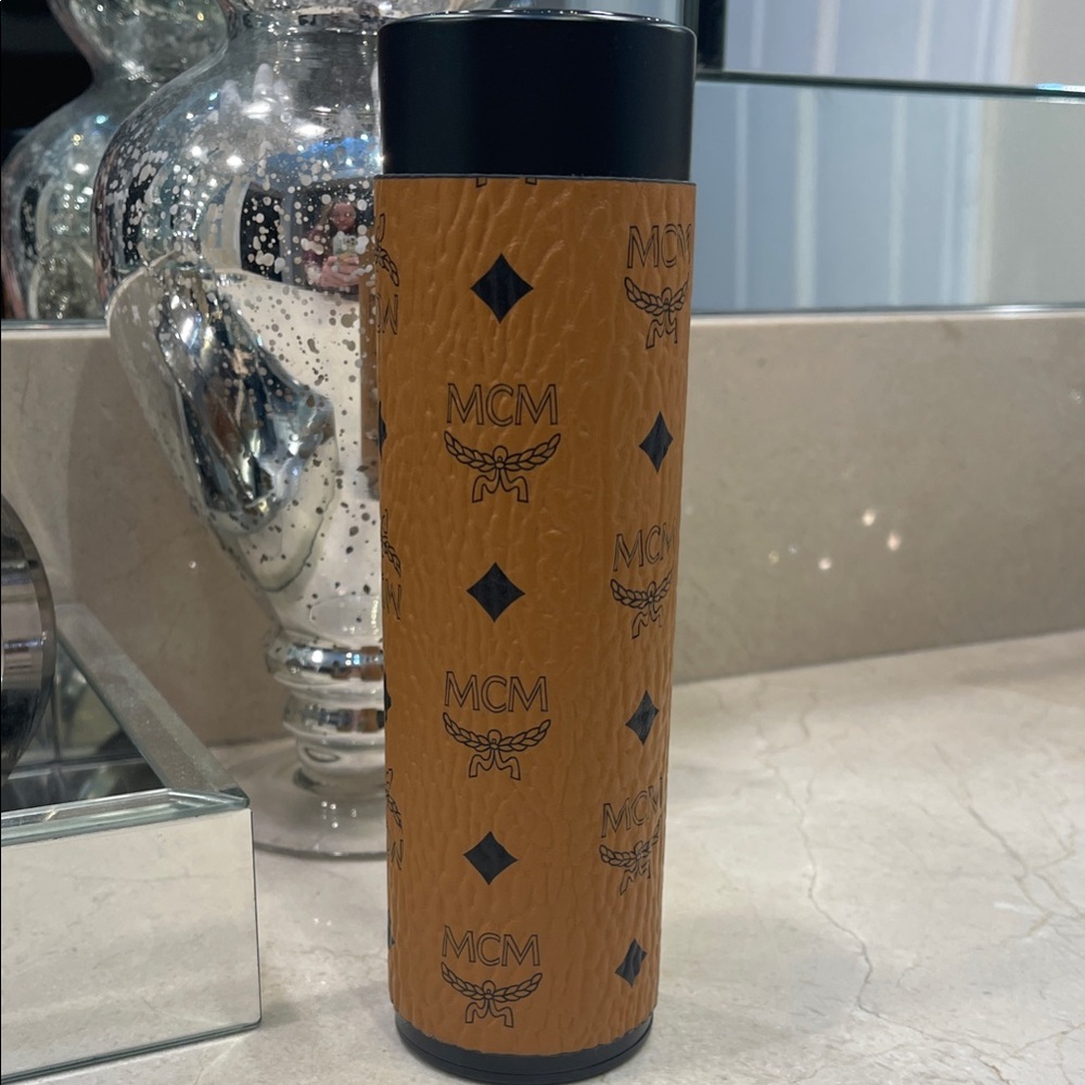 MCM Travel Tumbler thermos with Iconic Logo new